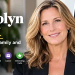 Carolyn Cox biography thumbnail featuring a portrait and text about family and personal life