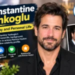 Constantine Yankoglu biography feature graphic highlighting his personal life and connection to actress Patricia Heaton.